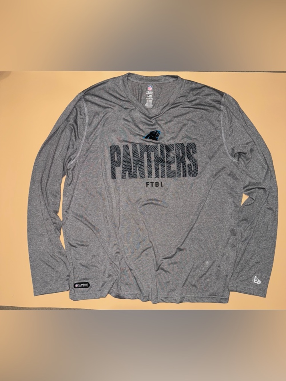 Carolina Panthers NFL Team Apparel Performance Shirt Men XXL Combine Authentic